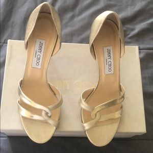 Gold jimmy choo sandals